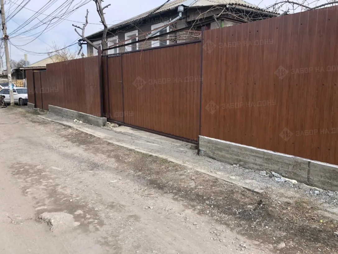 Металлические ворота с калиткой  в Апшеронске